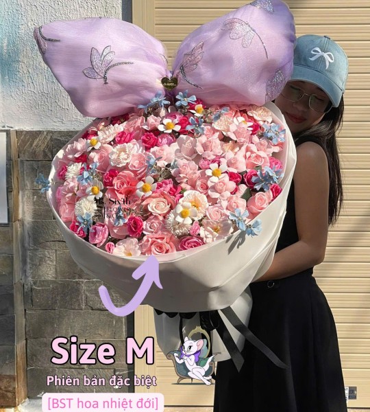 Bó hoa nhiệt đới size M+