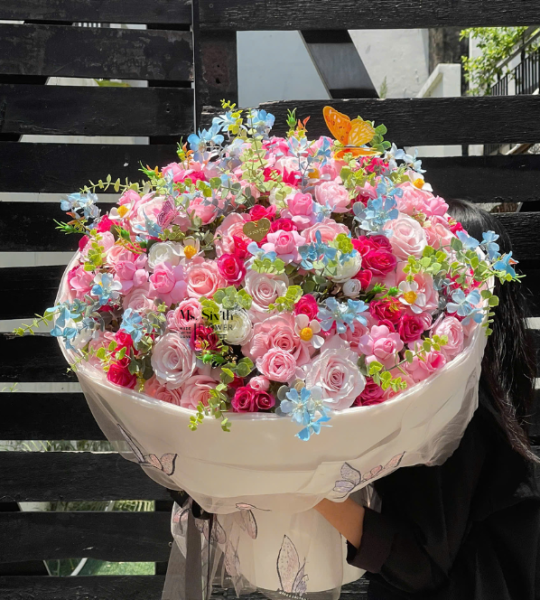 Bó hoa nhiệt đới size L