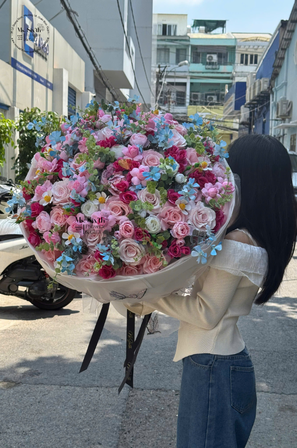Bó hoa nhiệt đới size L