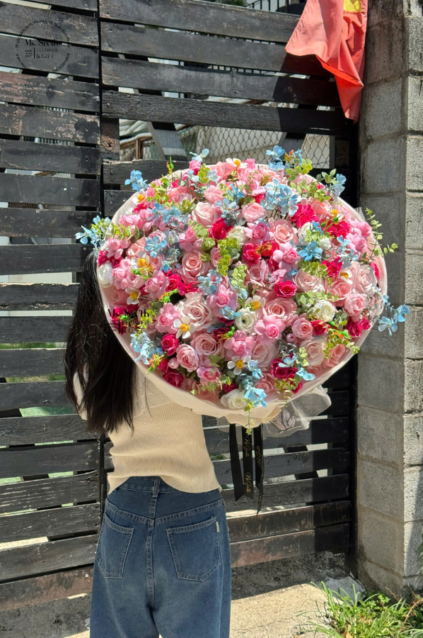 Bó hoa nhiệt đới size L